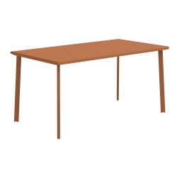 Table 6 personnes comptoir terracotta