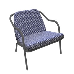 Fauteuil bas confort anthracite
