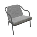 Fauteuil bas confort anthracite