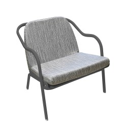 Fauteuil bas confort anthracite