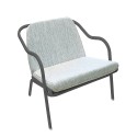 Fauteuil bas confort anthracite