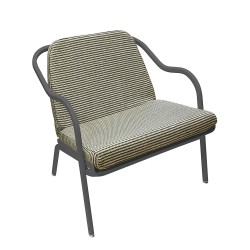 Fauteuil bas confort anthracite