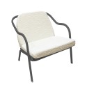 Fauteuil bas confort anthracite