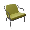 Fauteuil bas confort anthracite