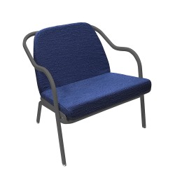Fauteuil bas confort anthracite
