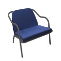 Fauteuil bas confort anthracite