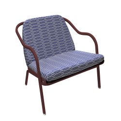 Fauteuil bas confort bordeaux
