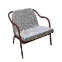 Fauteuil bas confort bordeaux