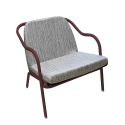 Fauteuil bas confort bordeaux