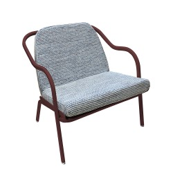 Fauteuil bas confort bordeaux