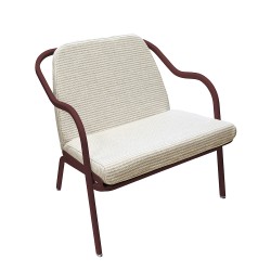 Fauteuil bas confort bordeaux