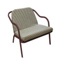 Fauteuil bas confort bordeaux