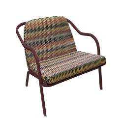 Fauteuil bas confort bordeaux