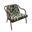 Fauteuil bas confort bordeaux