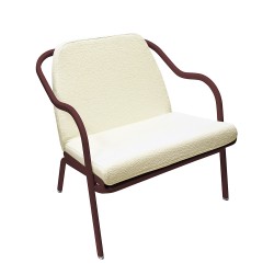 Fauteuil bas confort bordeaux