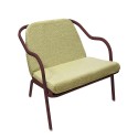 Fauteuil bas confort bordeaux