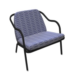 Fauteuil bas confort charbon