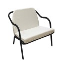 Fauteuil bas confort charbon
