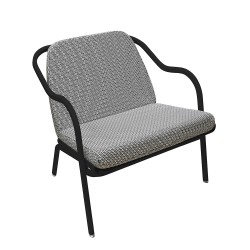 Fauteuil bas confort charbon