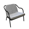 Fauteuil bas confort charbon