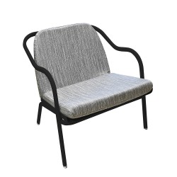 Fauteuil bas confort charbon