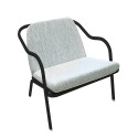 Fauteuil bas confort charbon
