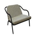 Fauteuil bas confort charbon