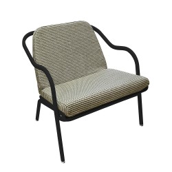 Fauteuil bas confort charbon