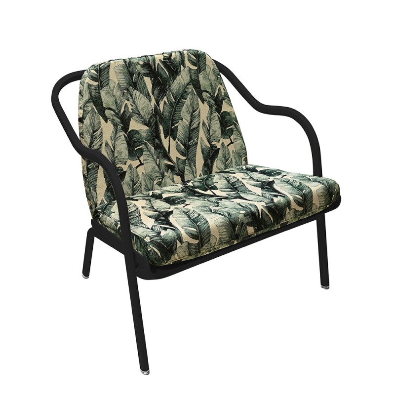 Fauteuil bas confort charbon