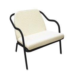 Fauteuil bas confort charbon