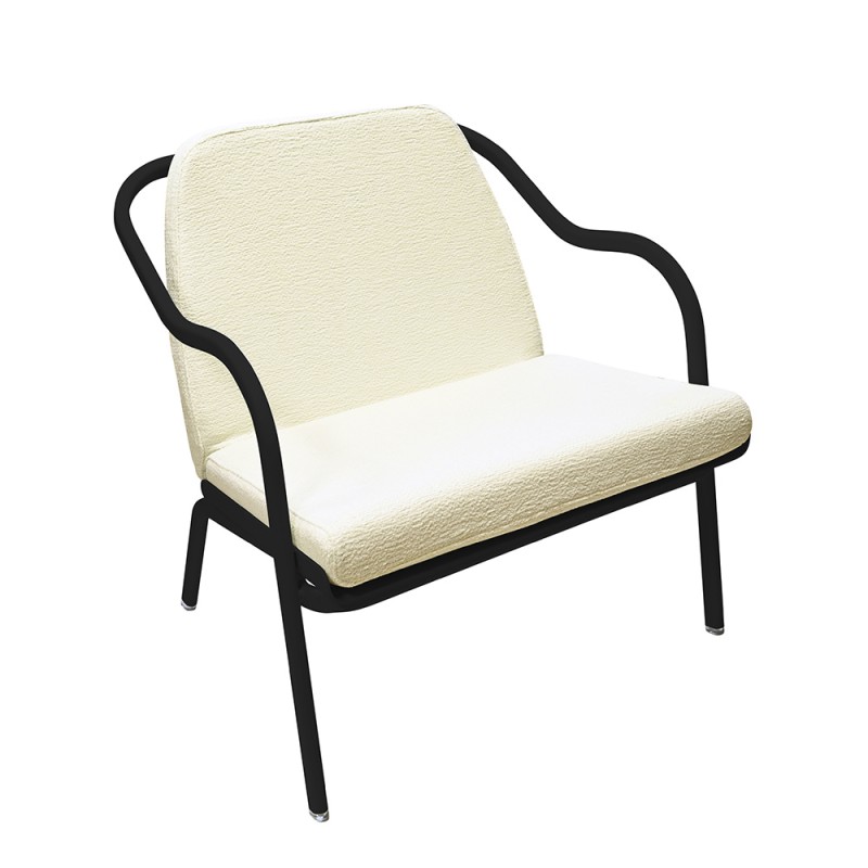 Fauteuil bas confort charbon