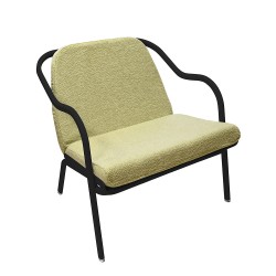 Fauteuil bas confort charbon