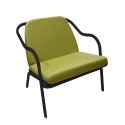 Fauteuil bas confort charbon