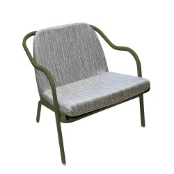 Fauteuil bas confort kaki