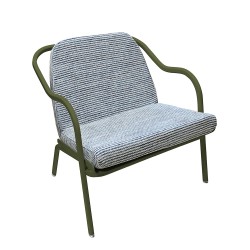 Fauteuil bas confort kaki
