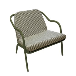 Fauteuil bas confort kaki