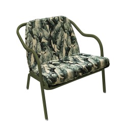 Fauteuil bas confort kaki