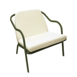 Fauteuil bas confort kaki