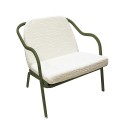 Fauteuil bas confort kaki