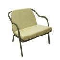 Fauteuil bas confort kaki