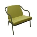Fauteuil bas confort kaki