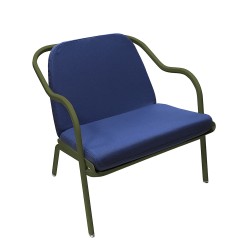 Fauteuil bas confort kaki