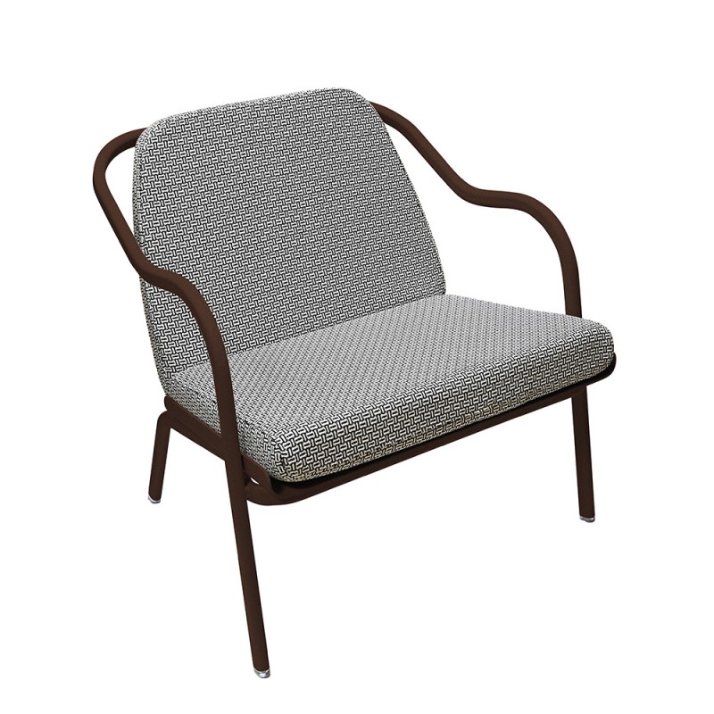 Fauteuil bas confort rouille