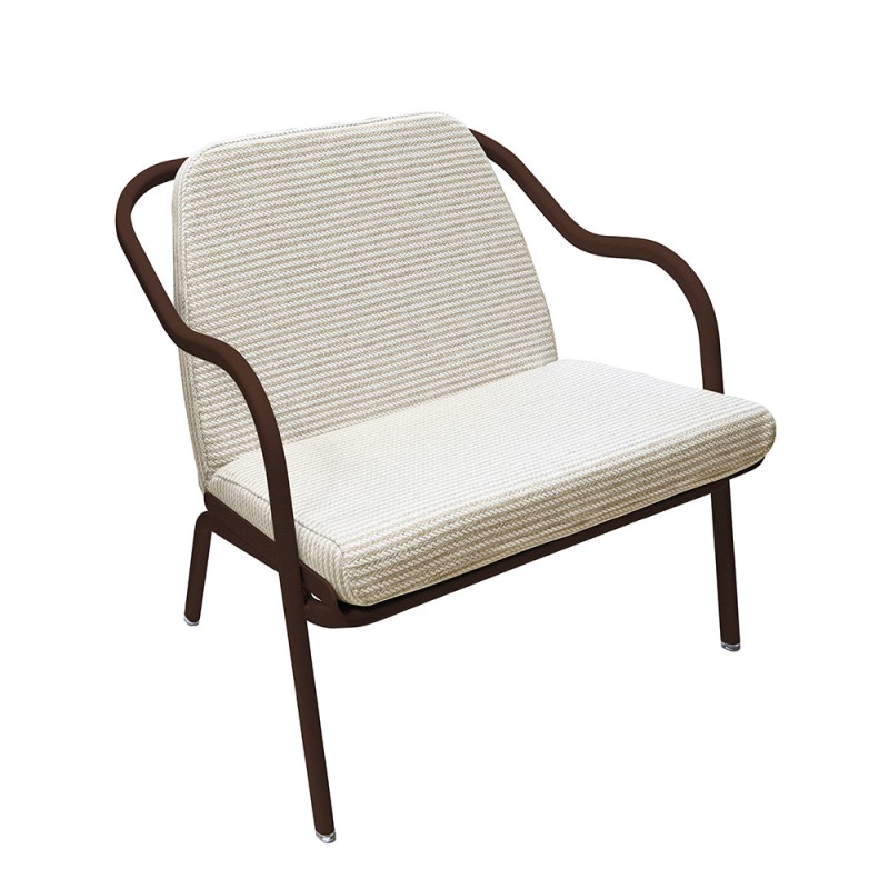 Fauteuil bas confort rouille
