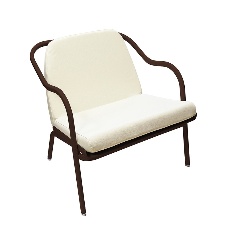 Fauteuil bas confort rouille