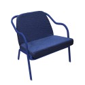 Fauteuil bas confort abysse Denim boucle