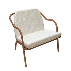 Fauteuil bas confort terracotta
