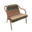 Fauteuil bas confort terracotta