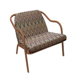Fauteuil bas confort terracotta