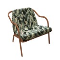 Fauteuil bas confort terracotta